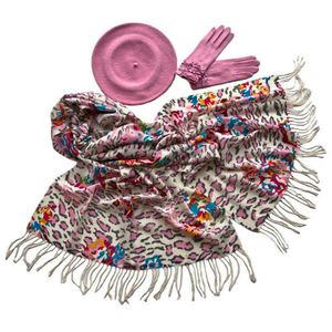 Комплект (берет, палантин, перчатки) Tranini 39001