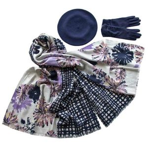 Комплект (берет, палантин, перчатки) Tranini 37001