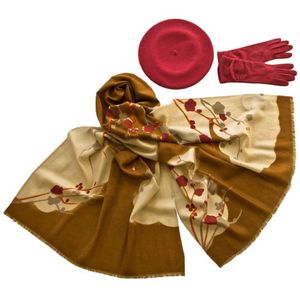 Комплект (берет, палантин, перчатки) Tranini 49010