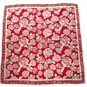 Платок женский Tranini шёлковый красный  4081 PLATOK 2