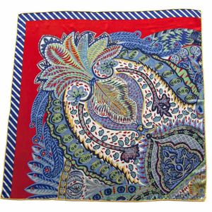 Платок женский Tranini шёлковый красный  6052 PLATOK 2