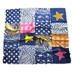 Платок шерсть премиум Tranini голубой 0426 PLATOK 5