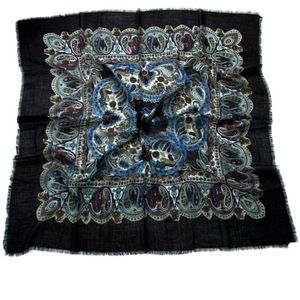 Платок шерсть премиум Tranini черный 0101 PLATOK 5