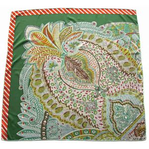 Платок женский Tranini шёлковый зеленый 6051 PLATOK 2