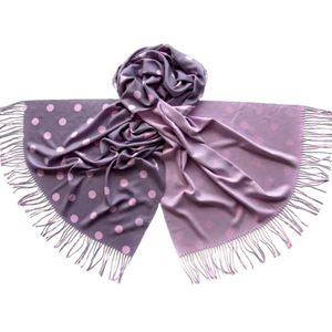 Палантин Tranini шерстяной сиреневый   0429 PAL 13