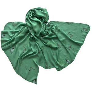 Палантин Tranini из хлопка зеленый 3733 PAL 1