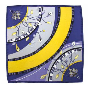 Платок женский Tranini из шёлка голубой 0078 PLATOK 16