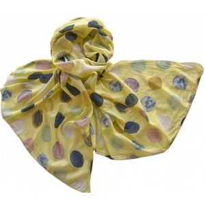 Палантин Tranini  из хлопка желтый  4202 PAL 1