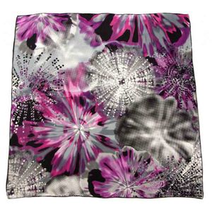 Платок  шёлковый Tranini премиум серый  5976 PLATOK 3