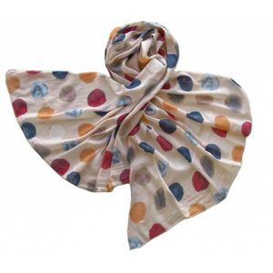 Палантин Tranini  из хлопка розовый 4204 PAL 1