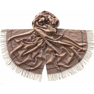 Палантин Tranini шерстяной бежевый  0476 PAL 13