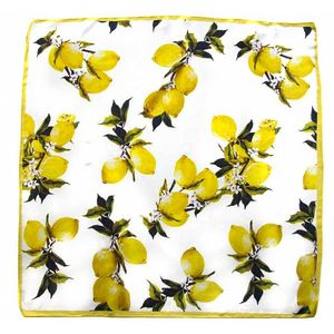Платок женский Tranini из шёлка лимончики   0026 PLATOK 16
