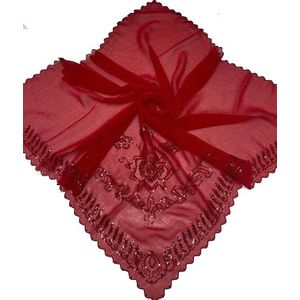 Платок в церковь  бордовый 270123