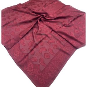 Шелковый платок Caprice 180225 бордовый