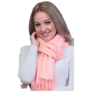Шарф кашемировый  розовый 241128