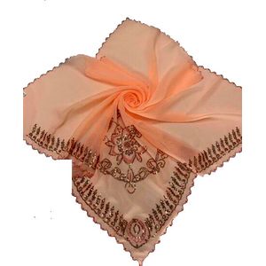 Платок в церковь  персиковый 270125