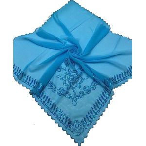 Платок в церковь  синий 270126