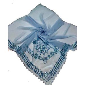 Платок в церковь  голубой 270127
