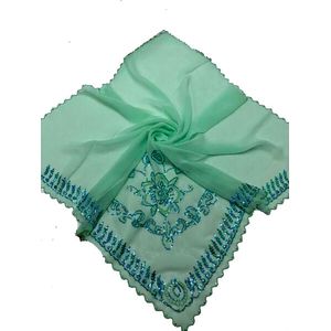 Платок в церковь  бирюзовый 270122