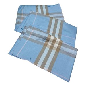 Палантин Burberry В0008 голубой