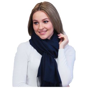 Шарф теплый синий 241124