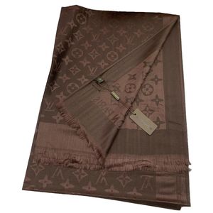 Палантин брендовый 0312010 шоколад