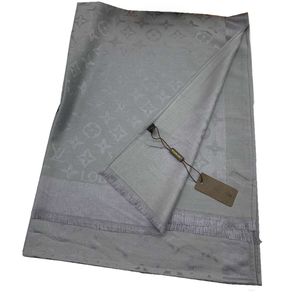 Палантин брендовый 0312012 серый