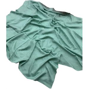 Шелковый платок HERMES бирюзовый 1001010