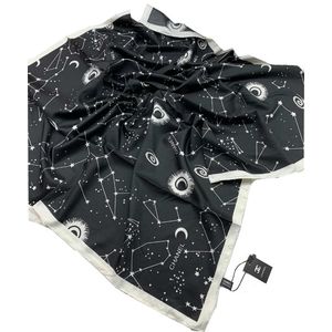 Шелковый платок Chanel 110118 черный