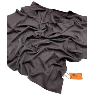 Шелковый платок HERMES коричневый 200310