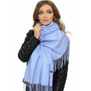 Палантин женский Cashmere  голубой 211106