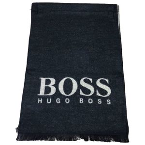 Шарф мужской теплый   BOSS черный 130101
