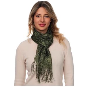 Шарф кружевной в церковь зеленый 060407