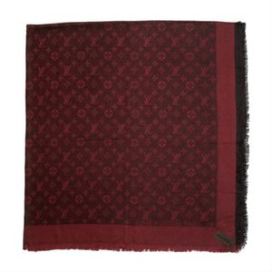 Платок брендовый 11851 бордовый с черным