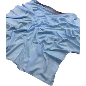 Шелковый платок HERMES голубой 100101