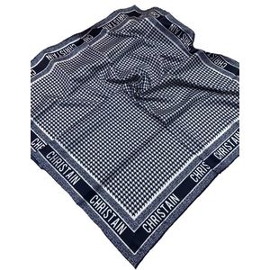 Платок шёлковый Dior 120412 синий