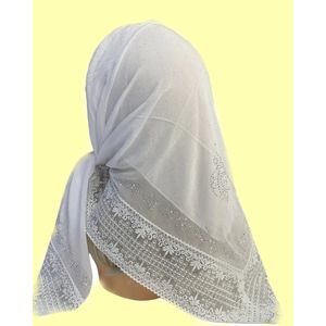 Платок в церковь  белый 050224