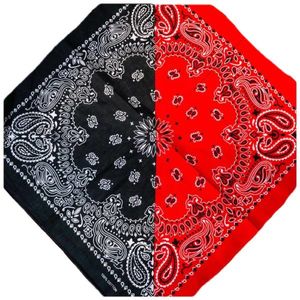 Бандана из хлопка красно-черная 140507