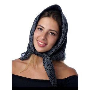 Платок из хлопка черный 260826