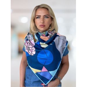 Шелковый платок TORIOLLI синий 140821