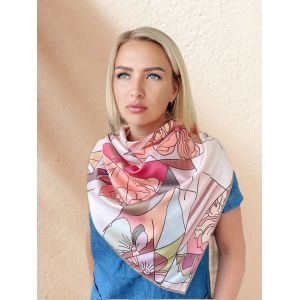 Шелковый платок TORIOLLI персиковый 140822