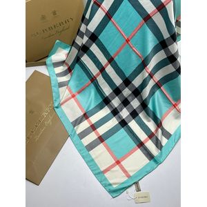 Шелковый платок Burberry 21218 бирюзовый