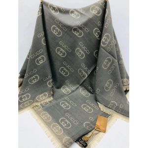 Платок Gucci серый с люрексом 050815