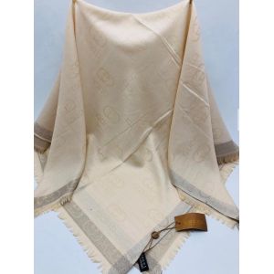 Платок Gucci бежевый с люрексом 050813