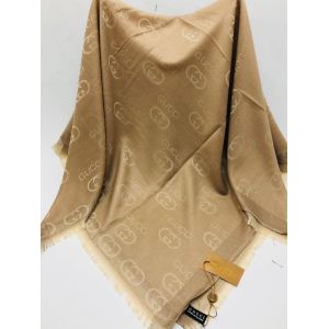 Платок Gucci бежевый с люрексом 050817