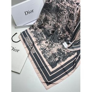 Платок шёлковый Dior 11213 розовый