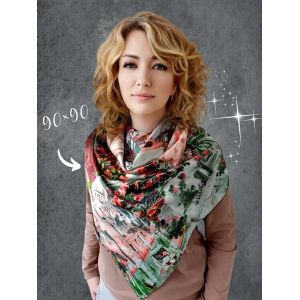 Шелковый платок TORIOLLI зеленый 20022502