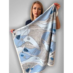 Шелковый платок TORIOLLI голубой 20022508