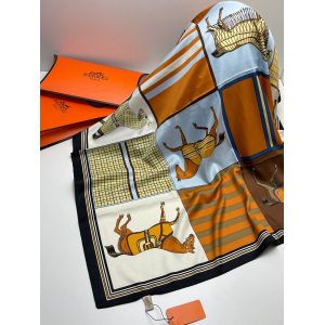 Платок HERMES женский 21042404 рыжий