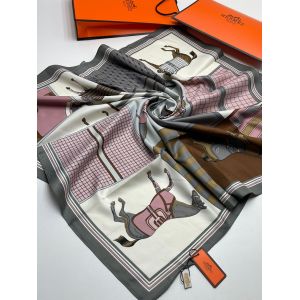 Платок HERMES женский 21042405 сиреневый